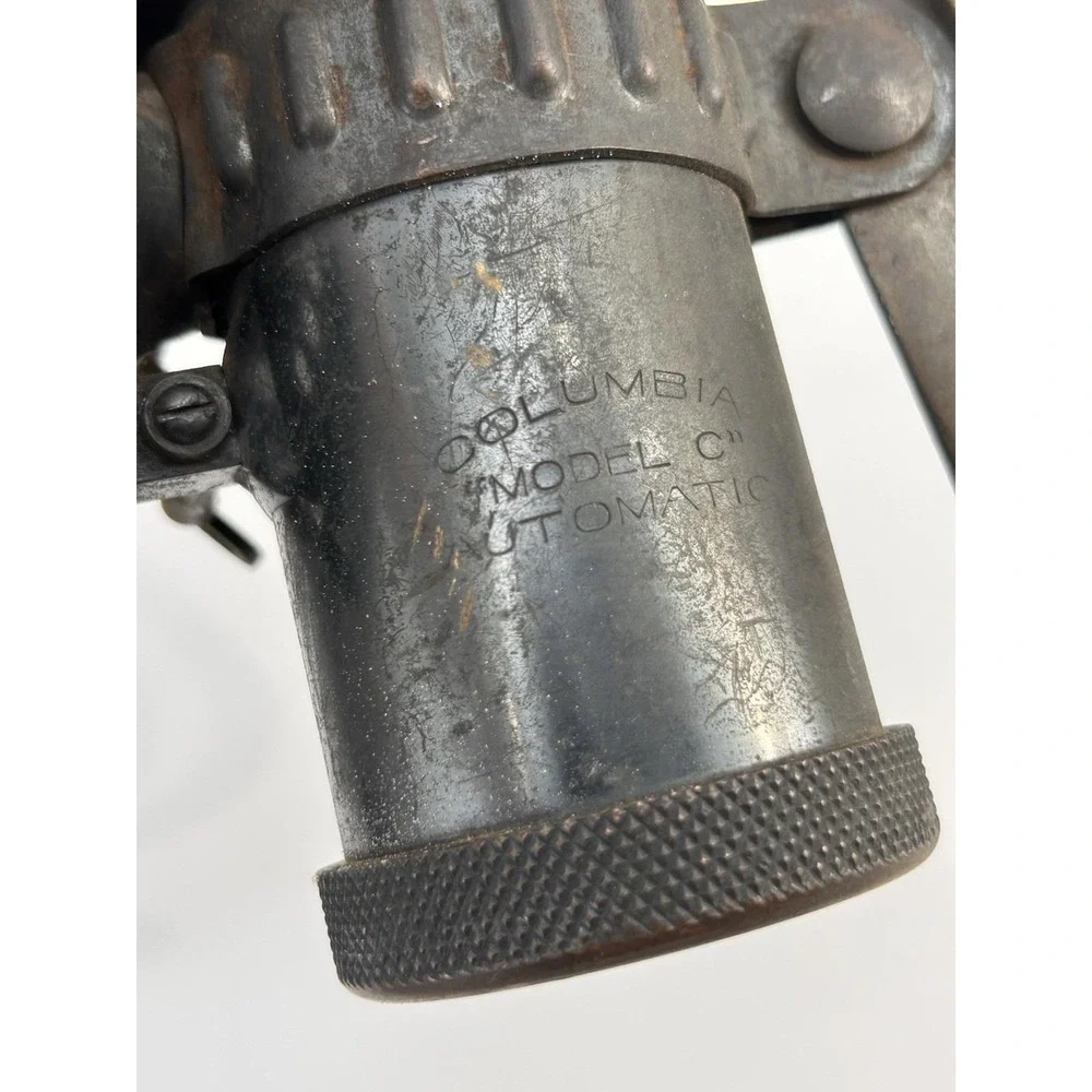 Vintage Columbia‎ C Hine-Watt Bicycle Carbide Lamp Motorcycle Light Jeweled
